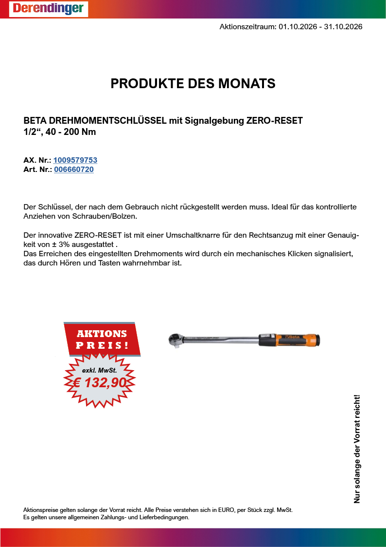 Produkt des Monats
