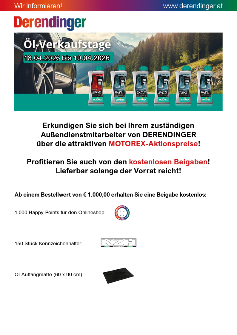 MOTOREX Öl-Verkaufstage
